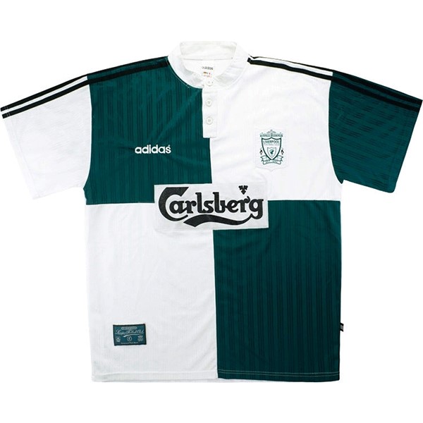 Tailandia Camiseta Liverpool 2ª Kit Retro 1995 1996 Verde